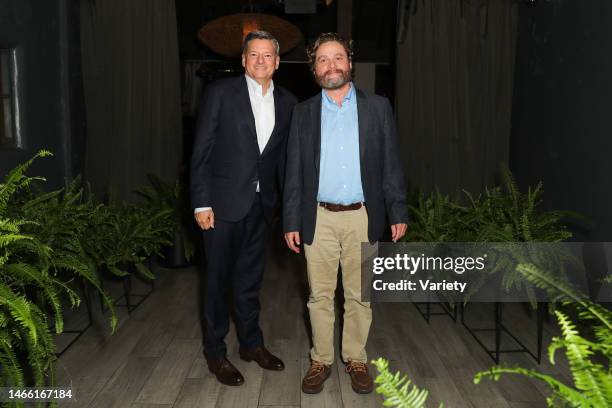 Ted Sarandos and Zach Galifianakis