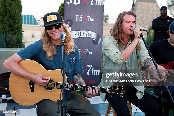 Singers Jared Dirty J Watson and Dustin Duddy B Bushnell of The