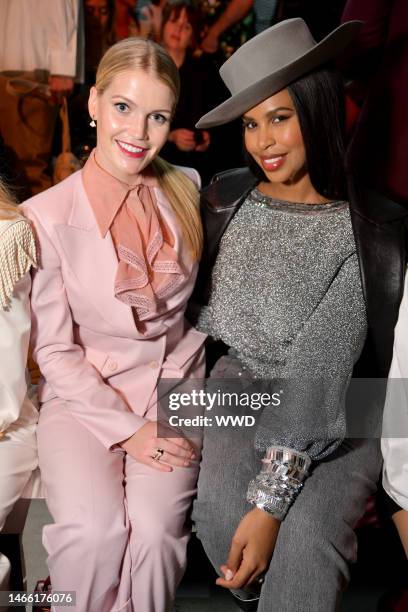 Lady Kitty Spencer and Sabrina Dhowre in the front row