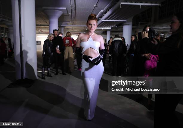 Bella Thorne attends the Christian Cowan show during New York Fashion Week: The Shows on February 14, 2023 in New York City.