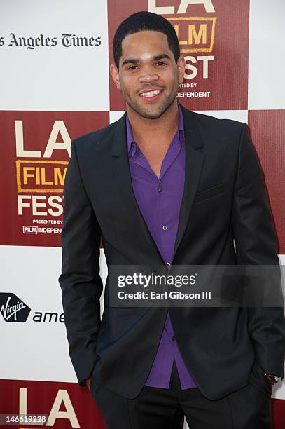 Dijon Talton attends the screening for the film "Middle of Nowhere" at Regal Cinemas L.A. Live on June 20, 2012 in Los Angeles, California.