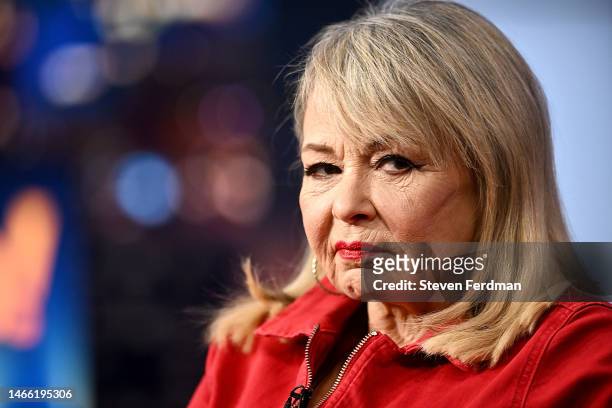 Roseanne Barr, host of FOX Nation’s "Cancel This!," Visits FOX News Channel’s "Gutfeld!" on February 14, 2023 in New York City.
