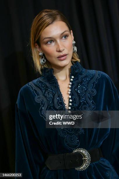 Bella Hadid backstage