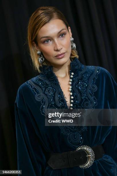 Bella Hadid backstage