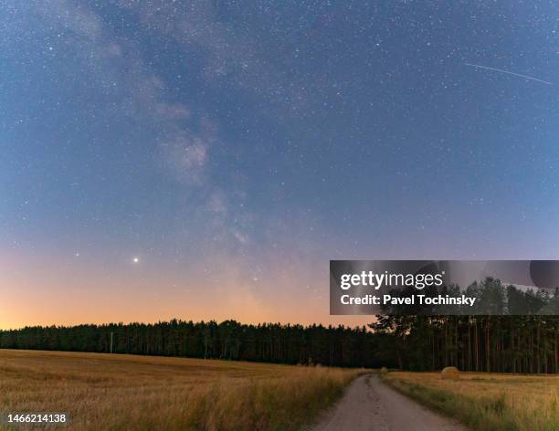 rye crop harvest time in kashubia (kaszuby) region in pomorskie (pomeranian) province, poland, 2020 - pomorskie province stockfoto's en -beelden