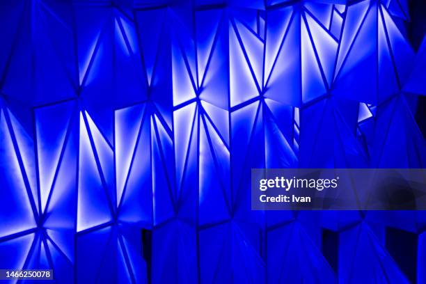 full frame of texture, glowing futuristic neon lighting - awards night show stock pictures, royalty-free photos & images