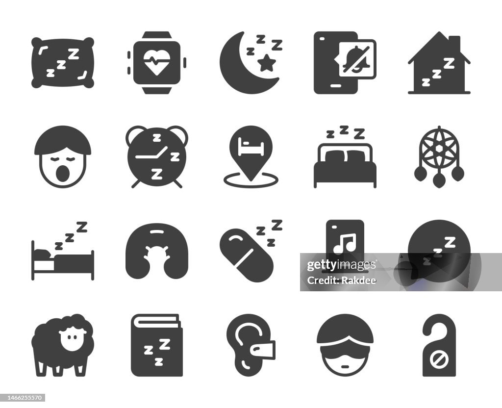 Schlafen - Icons