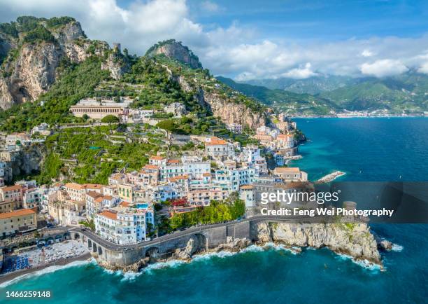 amalfi, amalfi coast, salerno, campania, italy - amalfi stock pictures, royalty-free photos & images