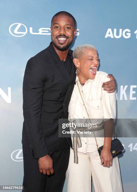 Michael B. Jordan and Donna Jordan