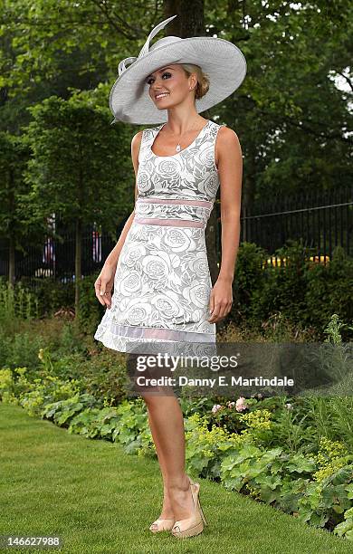 Katherine Jenkins attends Ladies Day of Royal Ascot at Ascot Racecourse on June 21, 2012 in Ascot, England.