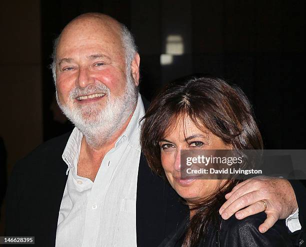 Director Rob Reiner and wife Michele Singer attend the premiere of "The Magic of Belle Isle" at the Directors Guild of America on June 20, 2012 in...