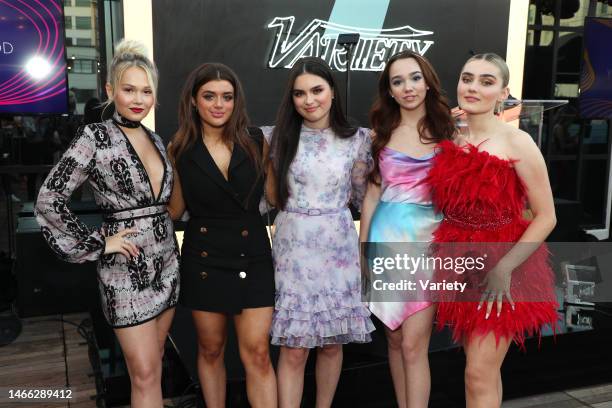 Kelli Berglund, Landry Bender, Ruby Jay, Meg Donnelly and guest