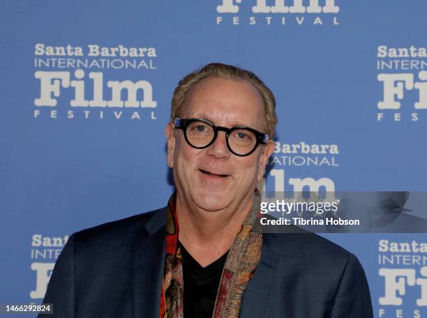 Adam Klugman attends the American Riviera Award Ceremony during the 38th Annual Santa Barbara International Film Festival at the Arlington Theatre on...