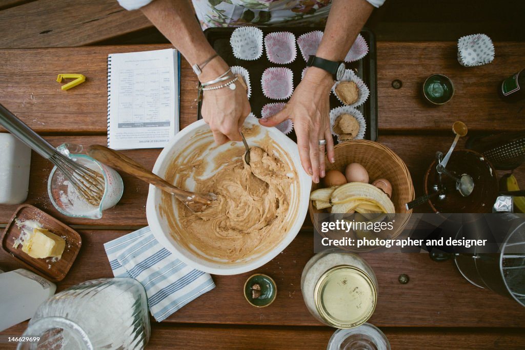 Mixing ingredients