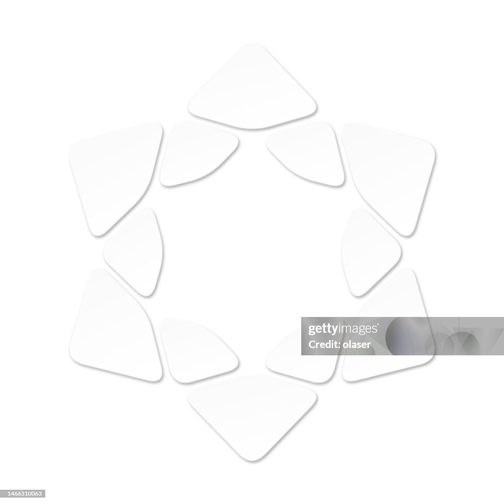 Shape Rounded Group Growing Four Sided Shapes With Rounded Corners Around Copy Space High ...