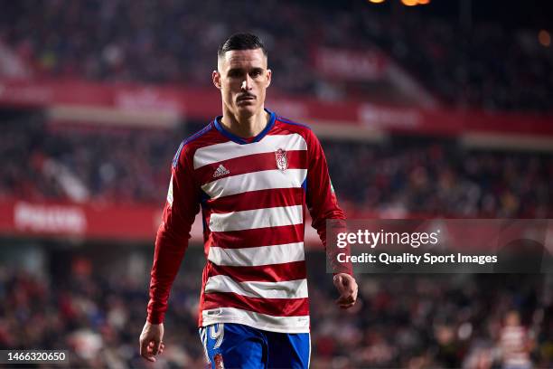 Jose Callejon of Granada CF looks on during the LaLiga Smartbank match between Granada CF and CD Tenerife at Estadio Nuevo Los Carmenes on February...