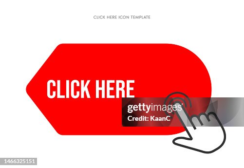 Click here icon. Pointer clicking vector illustration on isolated background. Web button sign business concept. Vector stock illustration Click here icon. Pointer clicking vector illustration on isolated background. Web button sign business concept. Vector stock illustration