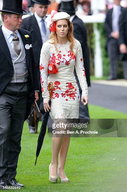 Princess Beatrice attends Ladies Day of Royal Ascot at Ascot Racecourse on June 21, 2012 in Ascot, England.