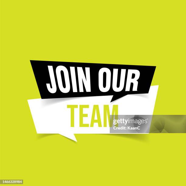 stockillustraties, clipart, cartoons en iconen met business concept with text join our team. vector illustration. stock illustration - vacature