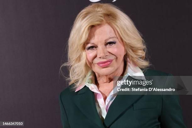 Sandra Milo attends the "Quelle Brave Ragazze" photocall at Grand Hotel Et De Milan on February 15, 2023 in Milan, Italy.