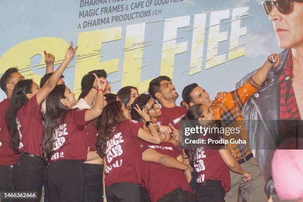 Akshay Kumar attends the 2nd promo launch of film 'SELFIEE' on February 15, 2023 in Mumbai, India.