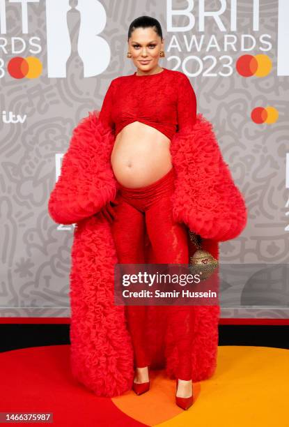 Jessie J attends The BRIT Awards 2023 at The O2 Arena on February 11, 2023 in London, England.