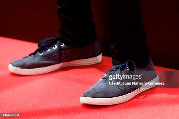 Actor Andrew Garfield attends 'The Amazing Spider-Man' photocall at Villamagna Hotel on June 21, 2012 in Madrid, Spain.