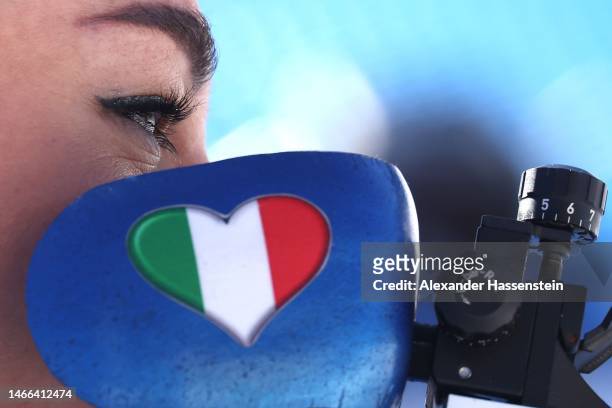 Dorothea Wierer of Italy competes during the Women 15 km Individual at the IBU World Championships Biathlon at Arena an Rennsteig on February 15,...