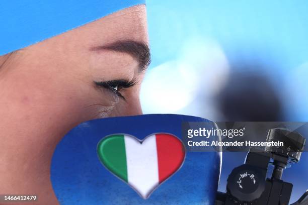 Dorothea Wierer of Italy competes during the Women 15 km Individual at the IBU World Championships Biathlon at Arena an Rennsteig on February 15,...