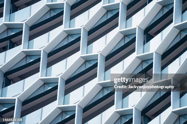 full frame shot of modern building - singapore city line stock pictures, royalty-free photos & images