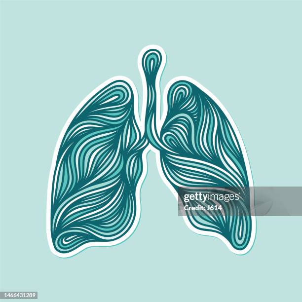 abstract human lungs - breathing stock illustrations