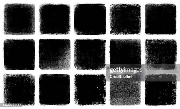 grunge squares - ink wash painting stock illustrations