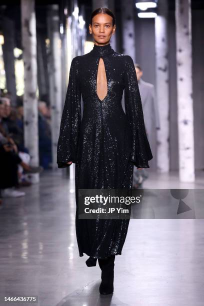 Liya Kebede walks the runway during the Michael Kors Collection Fall/Winter 2023 Runway Show on February 15, 2023 in New York City.