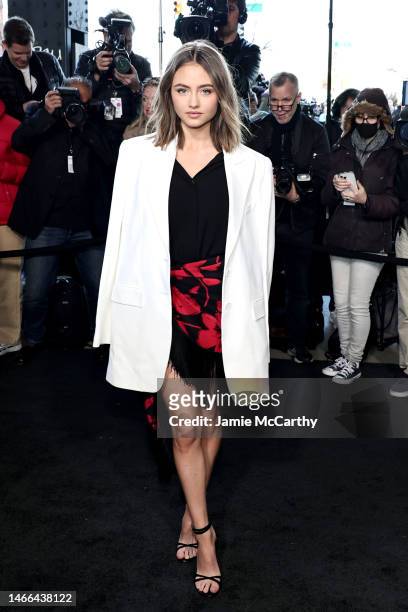 Leni Klum attends the Michael Kors Collection Fall/Winter 2023 Runway Show on February 15, 2023 in New York City.