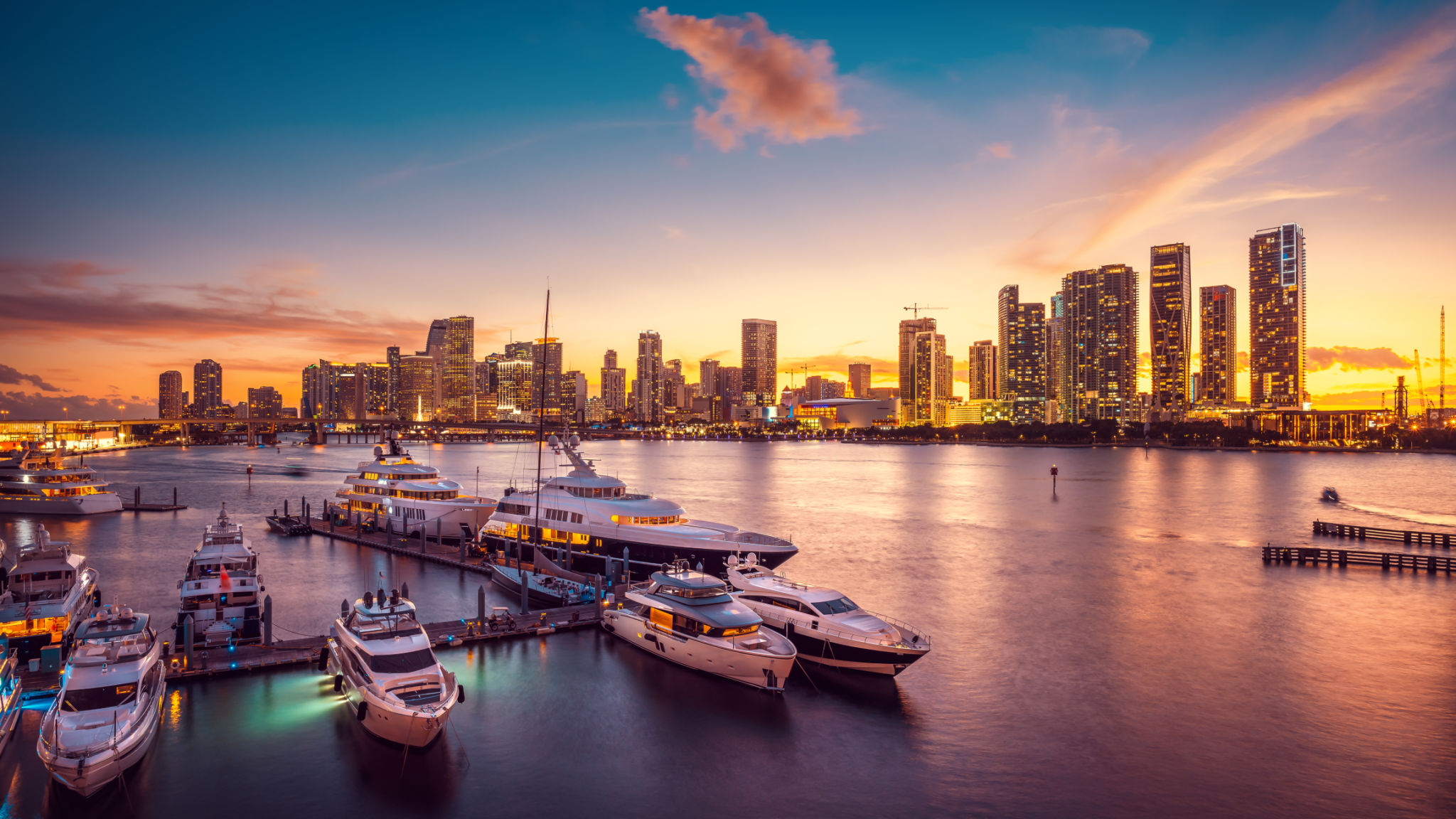 miami sunset