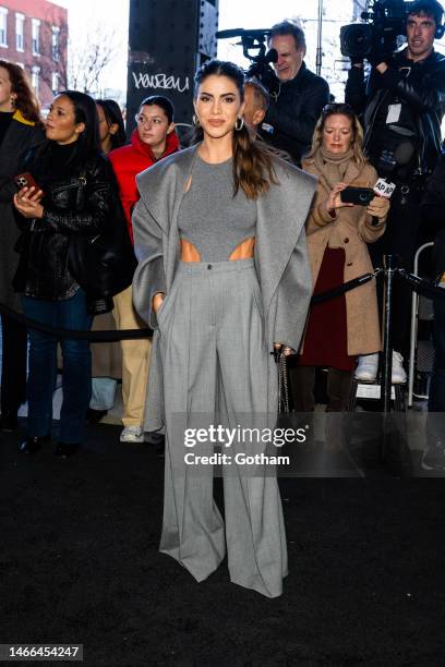 Camila Coelho attends the Michael Kors fashion show during New York Fashion Week: The Shows in the Meatpacking District on February 15, 2023 in New...