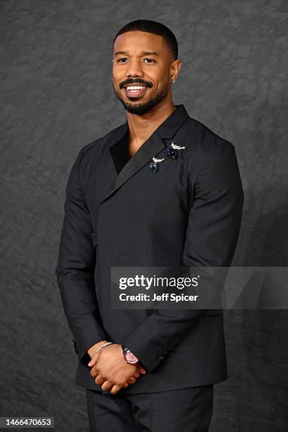 Michael B. Jordan attends the European Premiere of Creed III at Cineworld Leicester Square on February 15, 2023 in London, England.