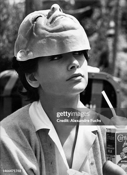Suzanne Pleshette With A Mask Over Head Suzanne Pleshette With A Mask Over Head