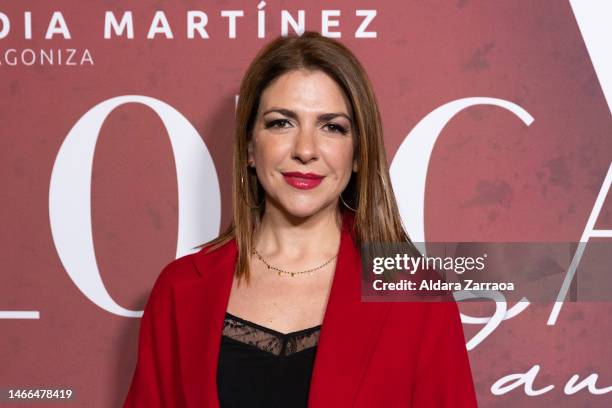 Mamen Camacho attends the "Lorca Por Saura" Premiere at Teatro Infanta Isabel on February 15, 2023 in Madrid, Spain.
