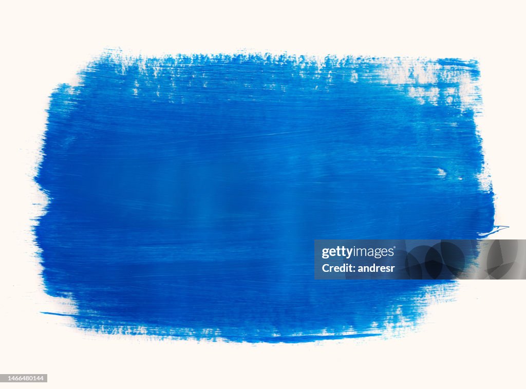 Mancha de tinta de cor azul