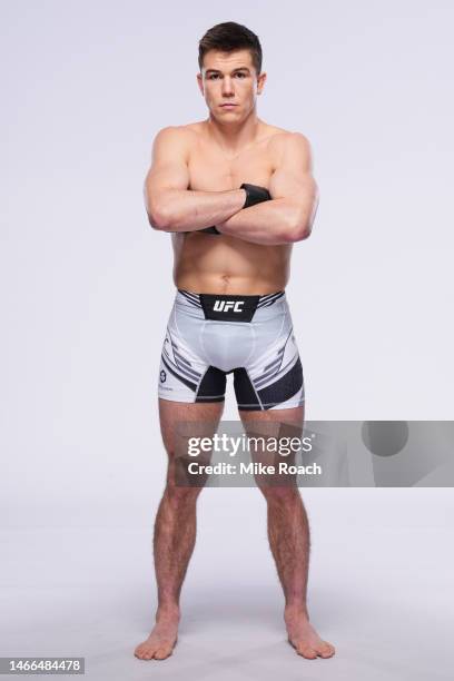 Alexander Hernandez poses for a portrait during a UFC photo session on February 15, 2023 in Las Vegas, Nevada