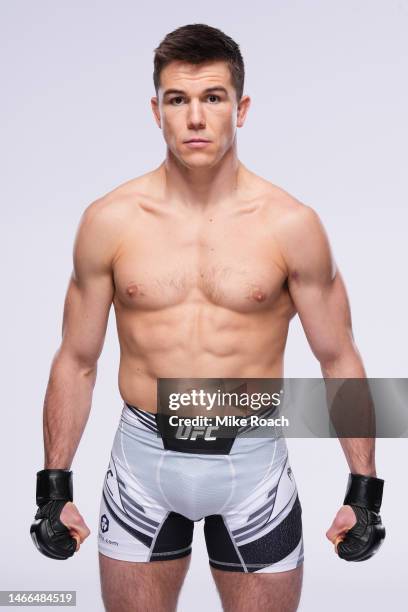 Alexander Hernandez poses for a portrait during a UFC photo session on February 15, 2023 in Las Vegas, Nevada