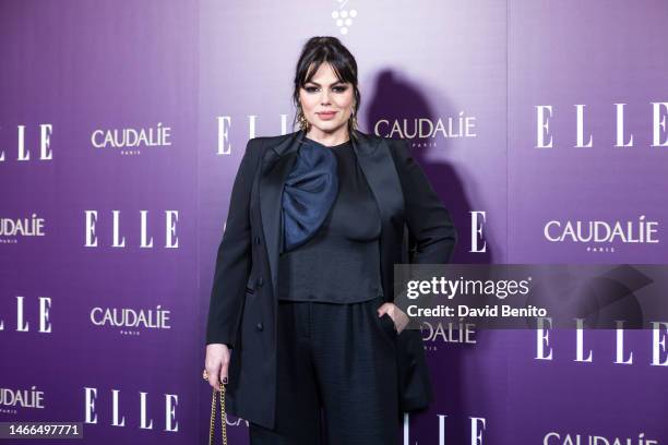 Marisa Jara attends the ELLE and Caudalie Party on February 15, 2023 in Madrid, Spain.