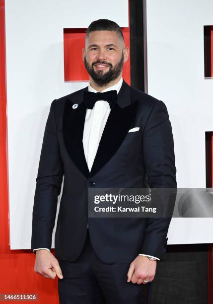Tony Bellew attends the "Creed III" European Premiere at Cineworld Leicester Square on February 15, 2023 in London, England.