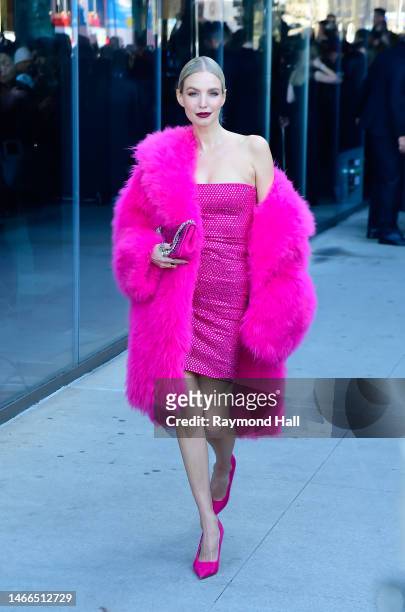 Leonie Hanne attends the Michael Kors Collection Fall/Winter 2023 Runway Show during New York Fashion Week on February 15, 2023 in New York City.