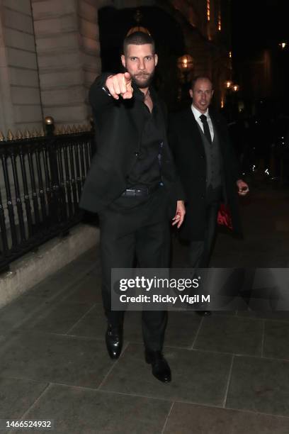 Florian Munteanu is seen attending the "Creed III" afterparty at NoMad on February 15, 2023 in London, England.