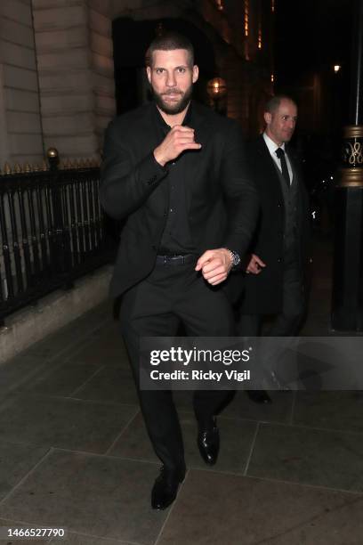 Florian Munteanu is seen attending the "Creed III" afterparty at NoMad on February 15, 2023 in London, England.