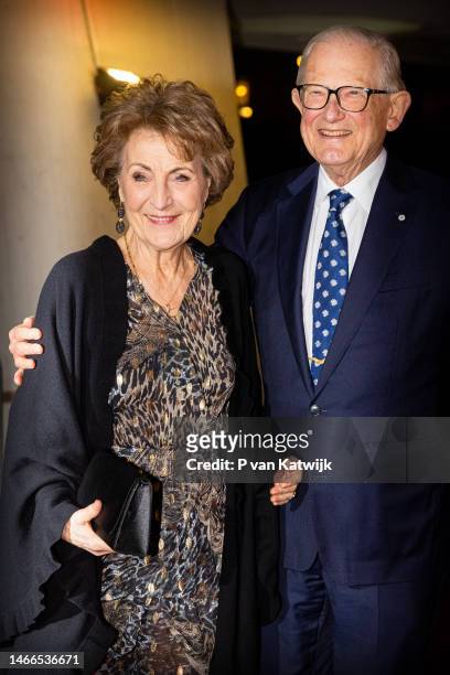 Princess Margriet of The Netherlands and her husband Pieter van Vollenhoven attend the performance Carmen Maquia by dance group Introdans in...