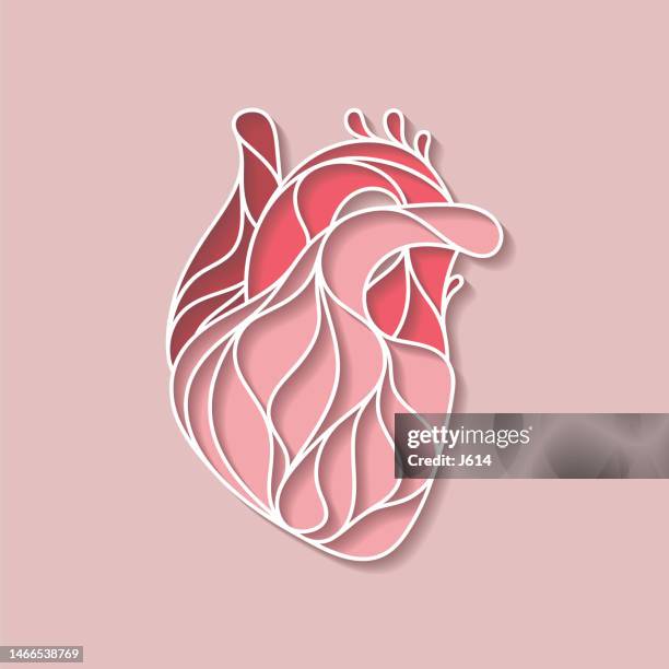 abstract human heart - human heart abstract stock illustrations
