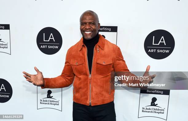 Terry Crews attends the 2023 LA Art Show opening night premiere party benefiting St. Jude Children's Research Hospital at Los Angeles Convention...